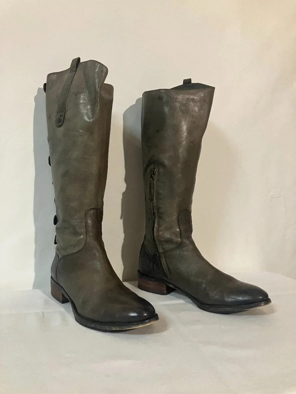 Sam Edelman Riding Boots in Olive Green